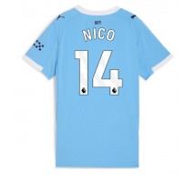 Manchester City Nico Gonzalez #14 Koszulka Podstawowa damskie 2025-26 Krótki Rękaw